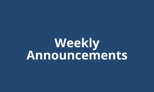 Weekly Announcements featured image